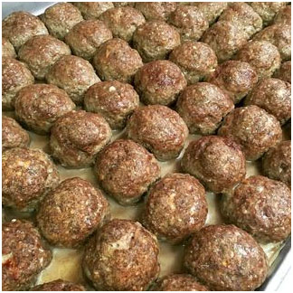 Homemade meatballs