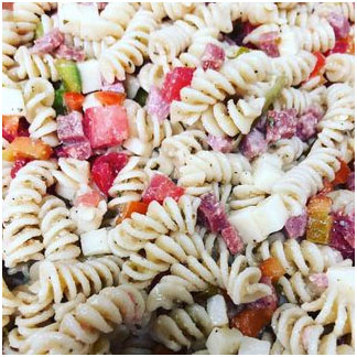 One of our homemade pasta salads from our deli