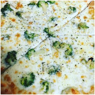 Broccoli pizza